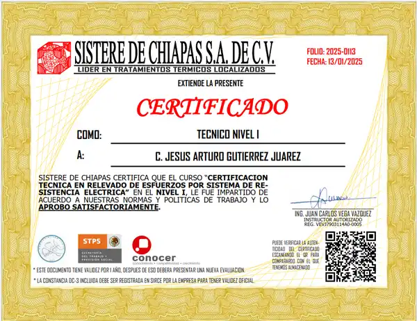 Certificado